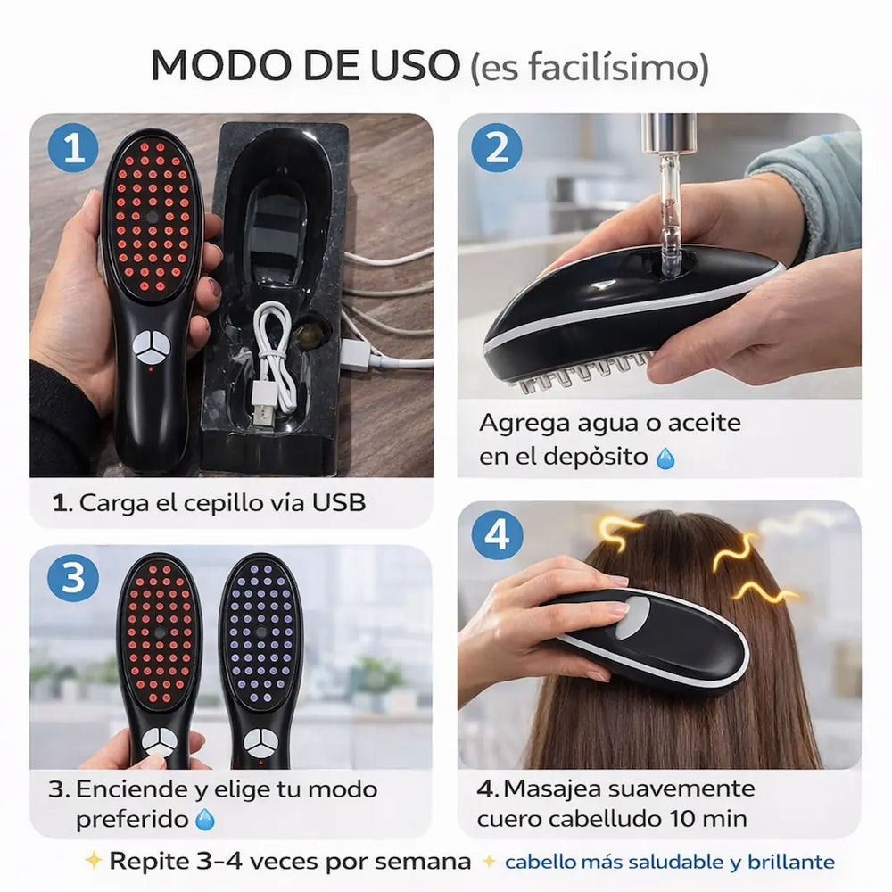 Cepillo Masajeador Capilar Restaurador